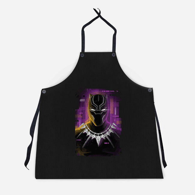 Glitch Panther-unisex kitchen apron-danielmorris1993