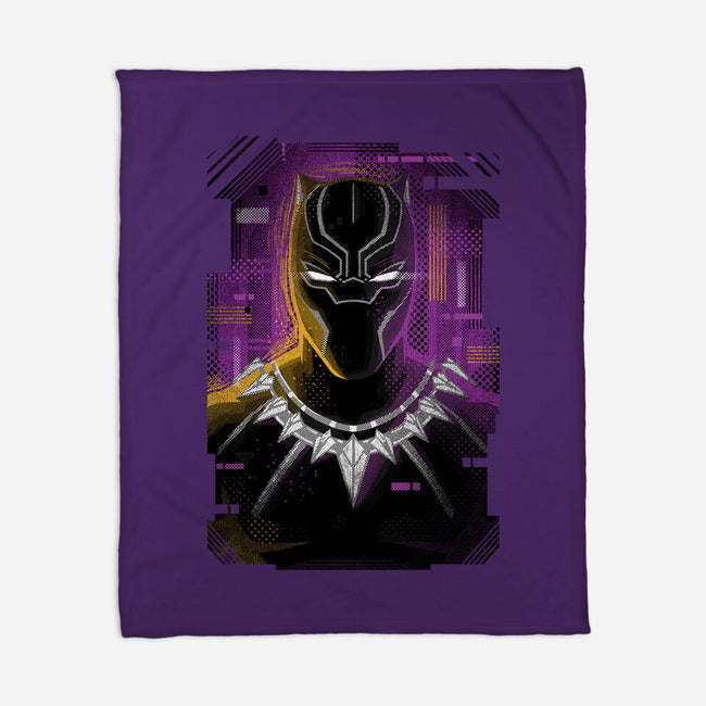 Glitch Panther-none fleece blanket-danielmorris1993