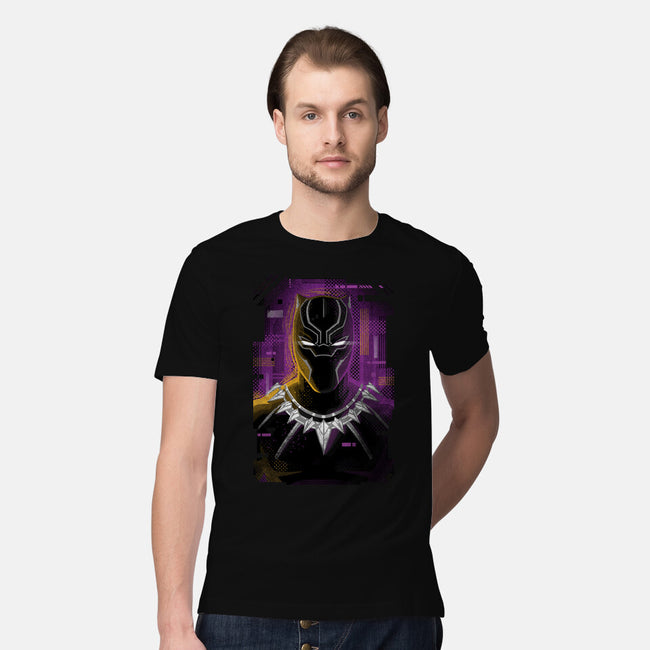 Glitch Panther-mens premium tee-danielmorris1993