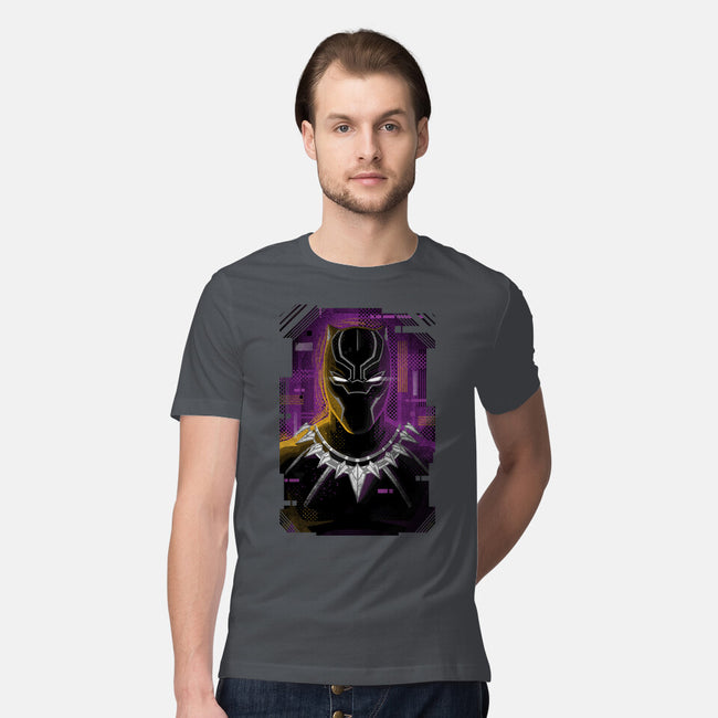 Glitch Panther-mens premium tee-danielmorris1993