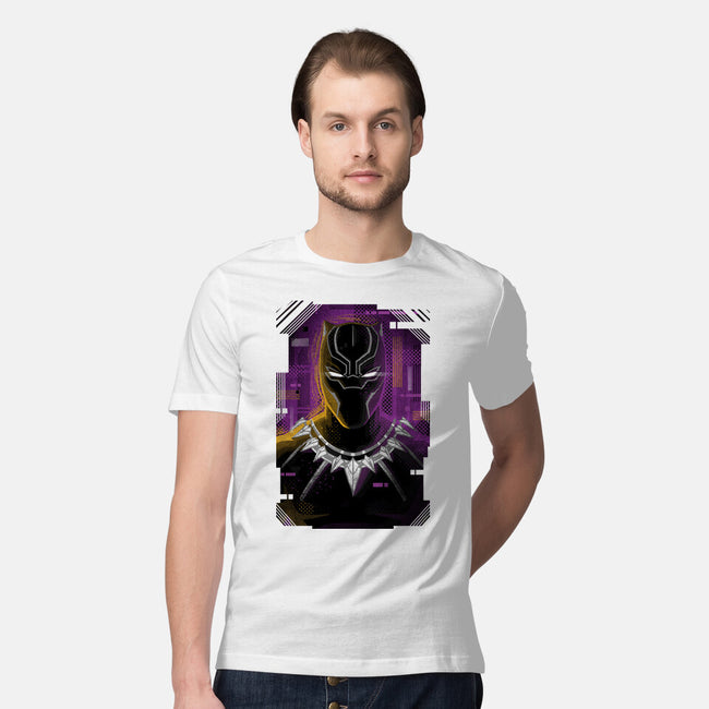 Glitch Panther-mens premium tee-danielmorris1993