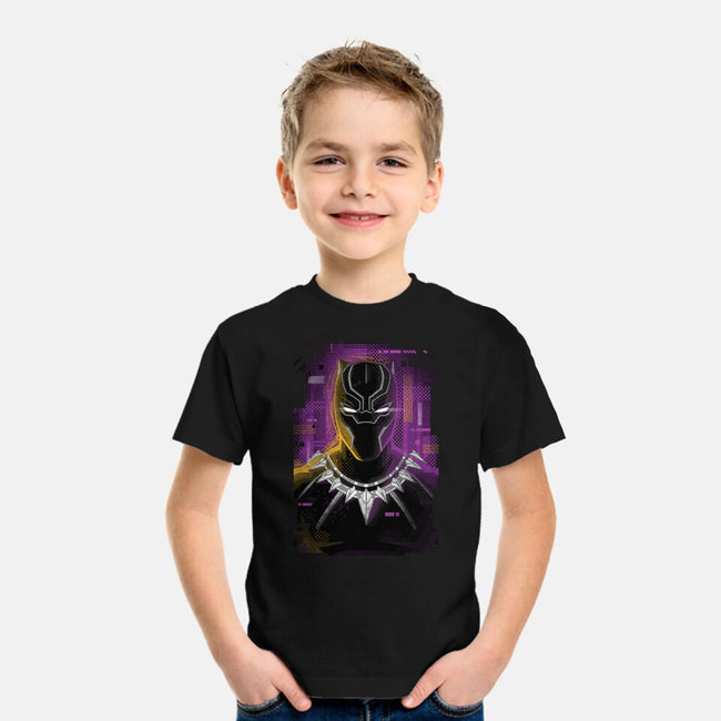 Glitch Panther-youth basic tee-danielmorris1993