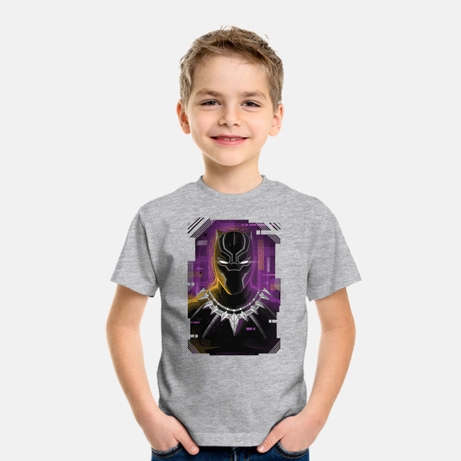 Glitch Panther-youth basic tee-danielmorris1993