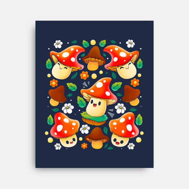 Mushroom-none stretched canvas-Vallina84