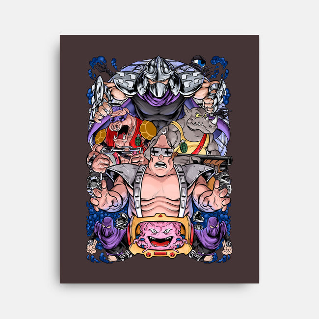 Nostalgic Villains-none stretched canvas-Conjura Geek