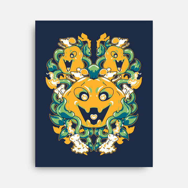 Pumpkin Coral-none stretched canvas-1Wing