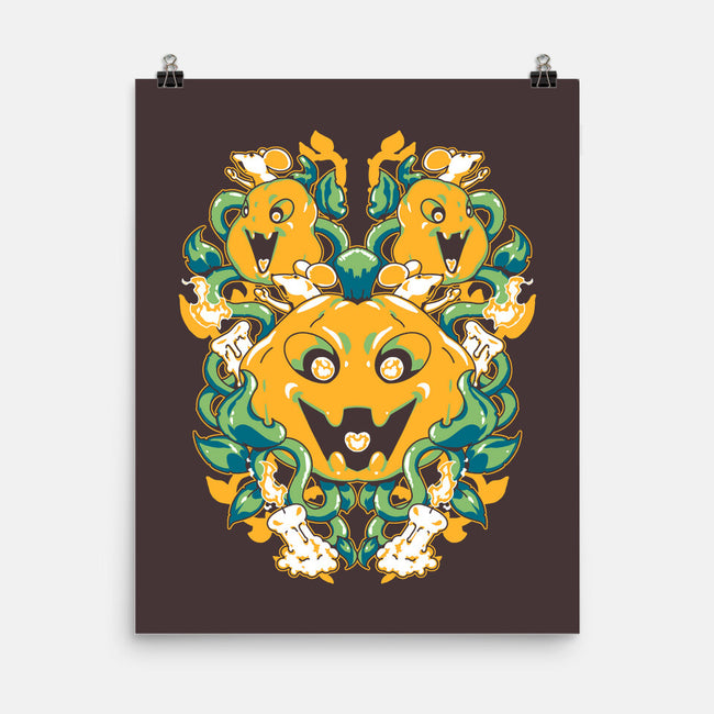 Pumpkin Coral-none matte poster-1Wing