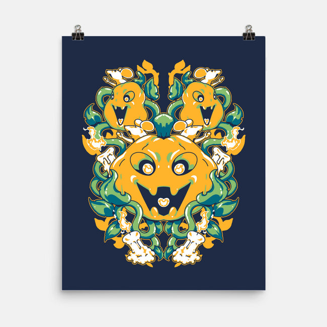 Pumpkin Coral-none matte poster-1Wing