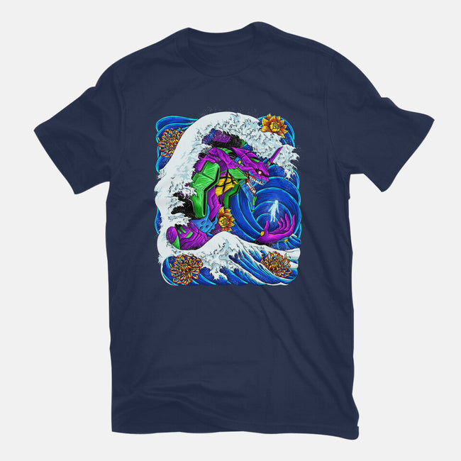The Great Wave Of Mecha 01-mens basic tee-Bellades