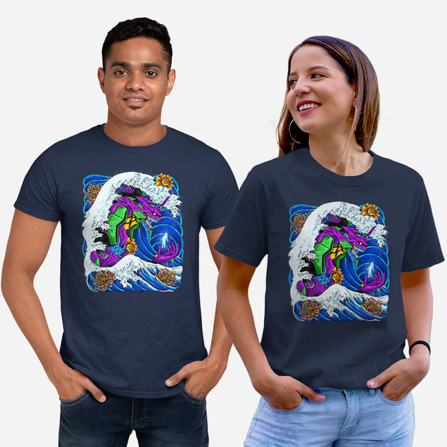 The Great Wave Of Mecha 01-unisex basic tee-Bellades