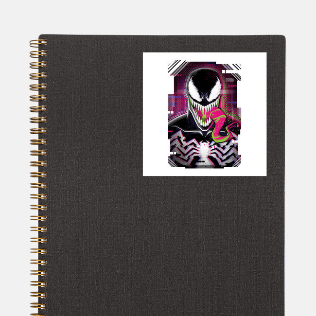 Venom Glitch-none glossy sticker-danielmorris1993