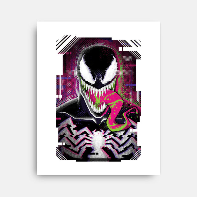Venom Glitch-none stretched canvas-danielmorris1993