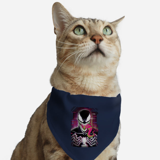 Venom Glitch-cat adjustable pet collar-danielmorris1993