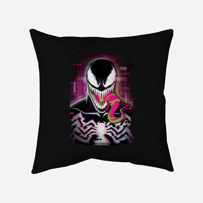 Venom Glitch-none removable cover w insert throw pillow-danielmorris1993