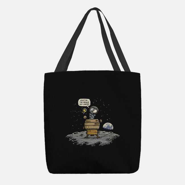 The Beagle Has Landed-none basic tote bag-kg07