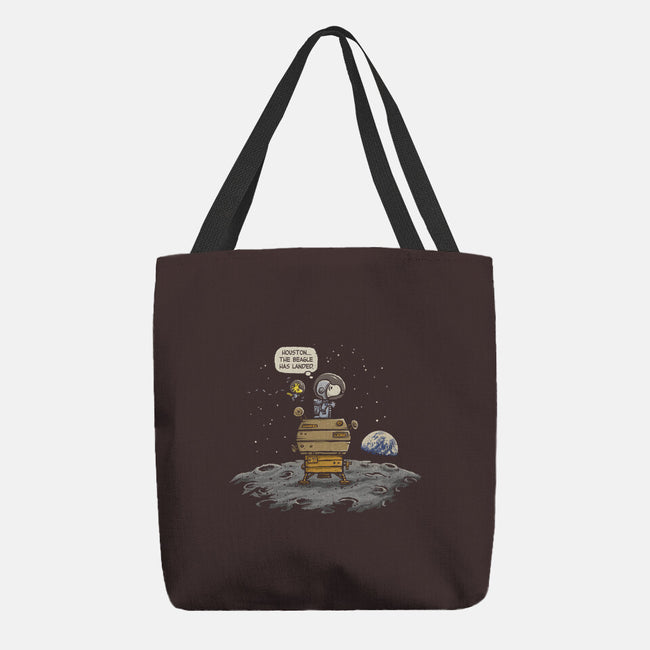 The Beagle Has Landed-none basic tote bag-kg07