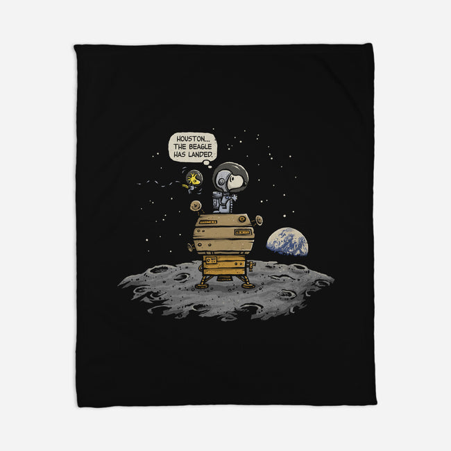 The Beagle Has Landed-none fleece blanket-kg07