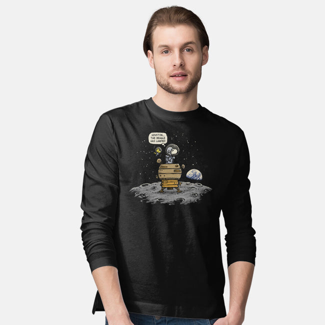The Beagle Has Landed-mens long sleeved tee-kg07
