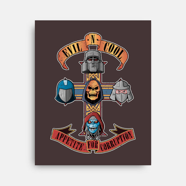 Appetite For Corruption-none stretched canvas-Skullpy