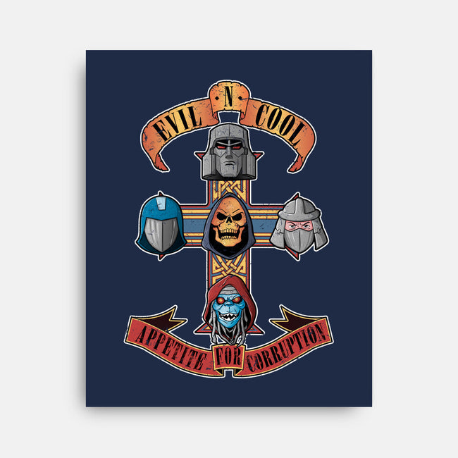 Appetite For Corruption-none stretched canvas-Skullpy