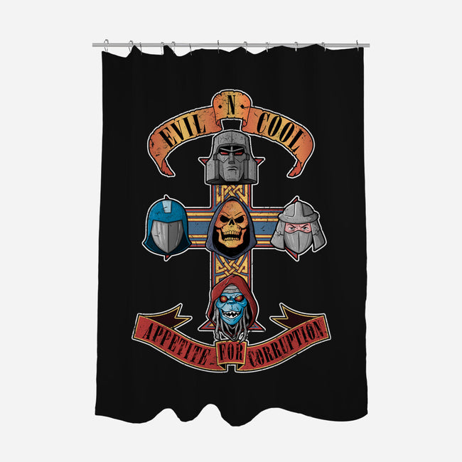 Appetite For Corruption-none polyester shower curtain-Skullpy