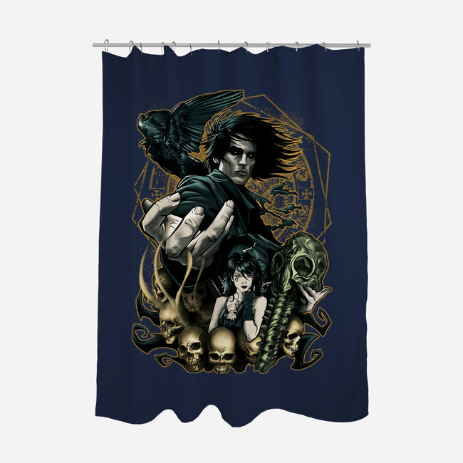 Lord Of Dreams-none polyester shower curtain-Conjura Geek