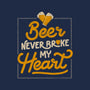 Beer Never Broke My Heart-none fleece blanket-eduely