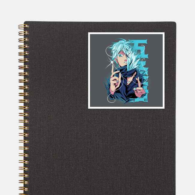 Blue Eyes-none glossy sticker-Kabuto Studio