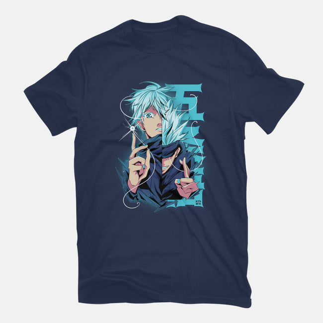 Blue Eyes-womens basic tee-Kabuto Studio