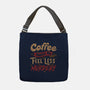 Coffee Makes Me Feel Less Murdery-none adjustable tote bag-tobefonseca