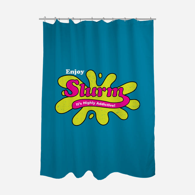Enjoy Slurm-none polyester shower curtain-dalethesk8er