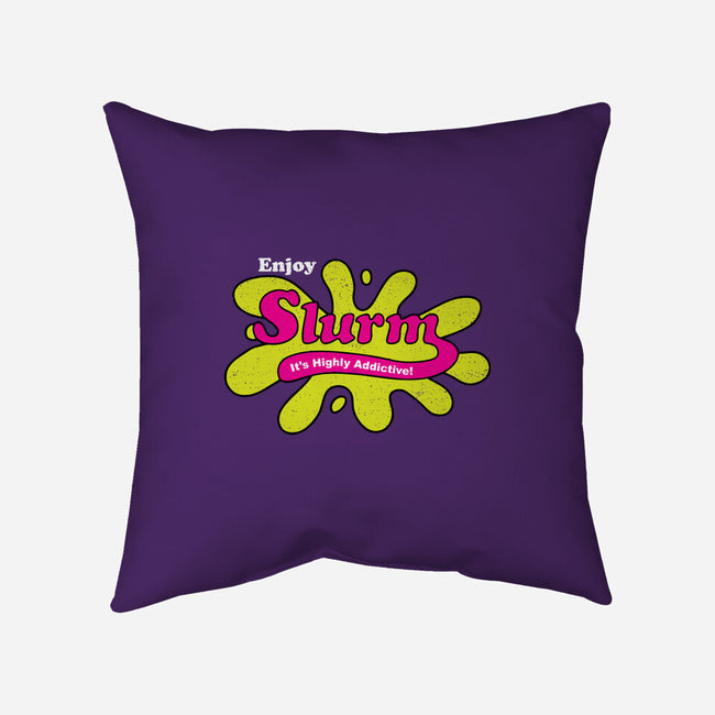 Enjoy Slurm-none removable cover throw pillow-dalethesk8er