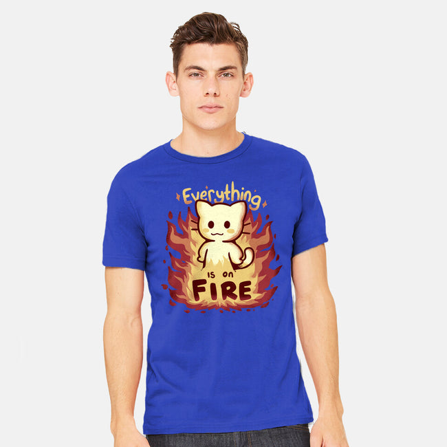 Everything Is On Fire-mens heavyweight tee-TechraNova