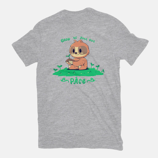 Grow At Your Own Pace-mens basic tee-TechraNova