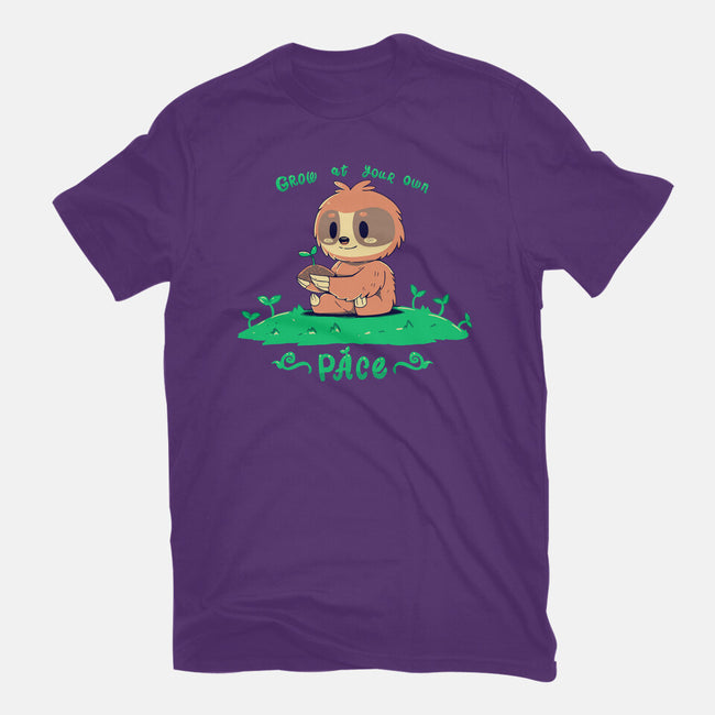 Grow At Your Own Pace-mens basic tee-TechraNova