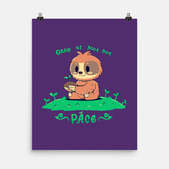 Grow At Your Own Pace-none matte poster-TechraNova