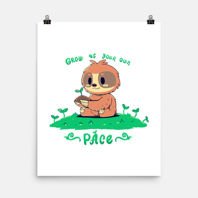 Grow At Your Own Pace-none matte poster-TechraNova