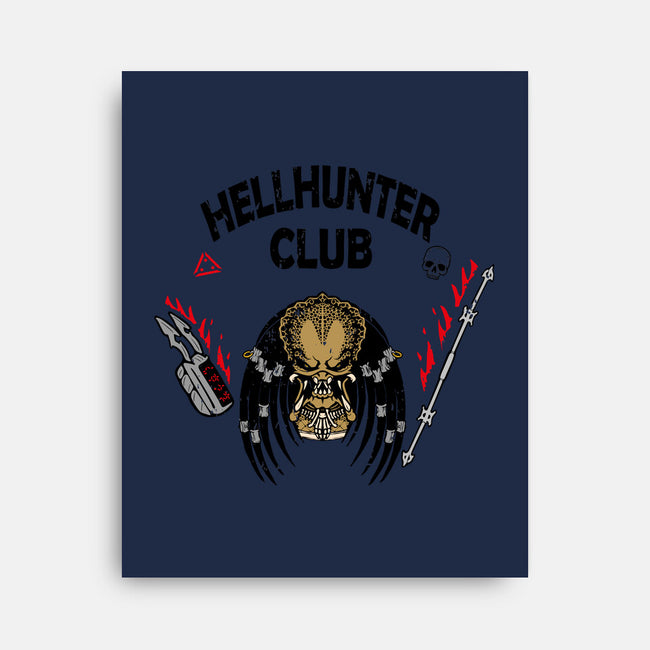 Hellhunter Club-none stretched canvas-Melonseta