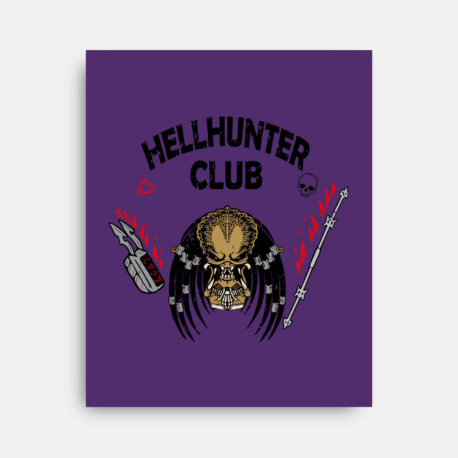 Hellhunter Club-none stretched canvas-Melonseta