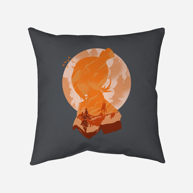 Lightning Torrent-none removable cover w insert throw pillow-RamenBoy