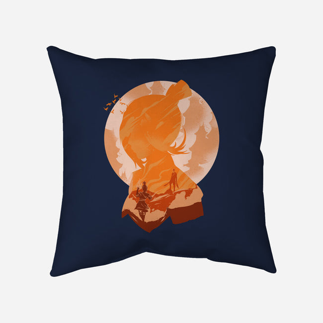 Lightning Torrent-none removable cover w insert throw pillow-RamenBoy