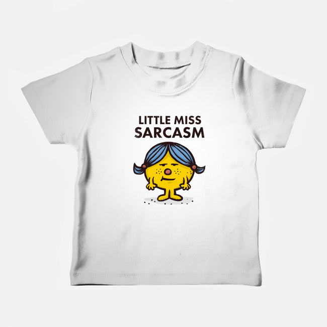Little Miss Sarcasm-baby basic tee-kg07