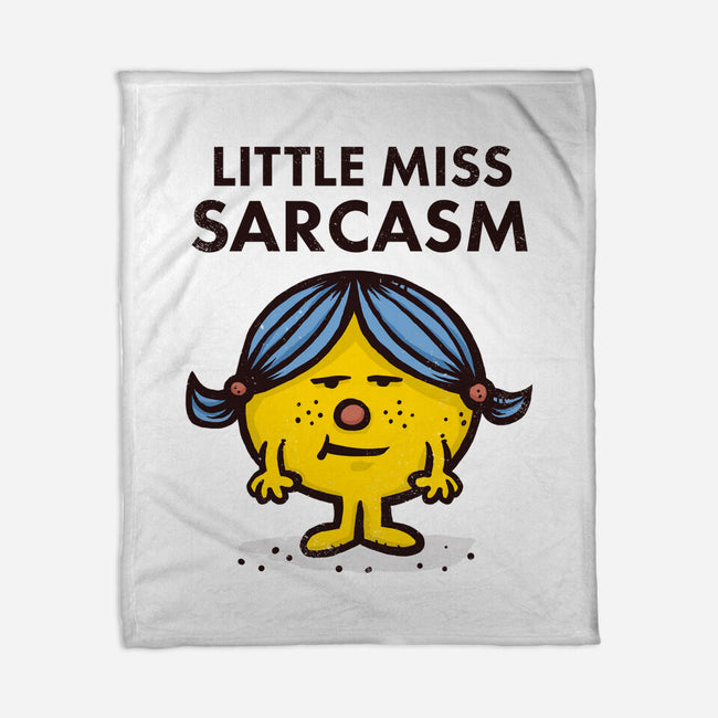 Little Miss Sarcasm-none fleece blanket-kg07