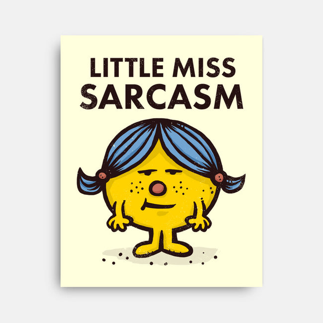 Little Miss Sarcasm-none stretched canvas-kg07