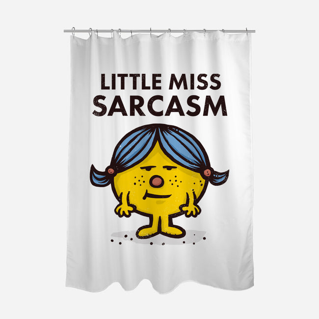 Little Miss Sarcasm-none polyester shower curtain-kg07