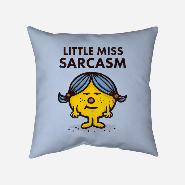 Little Miss Sarcasm-none removable cover w insert throw pillow-kg07