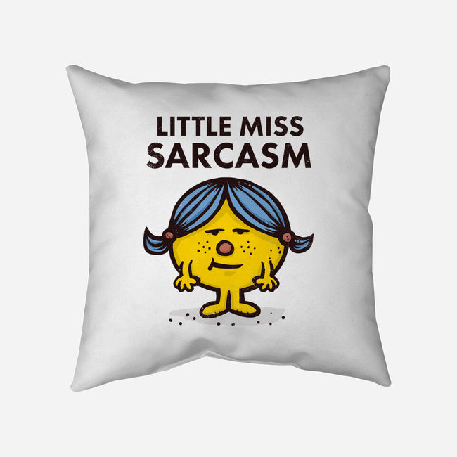 Little Miss Sarcasm-none removable cover w insert throw pillow-kg07