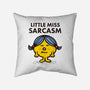 Little Miss Sarcasm-none removable cover w insert throw pillow-kg07