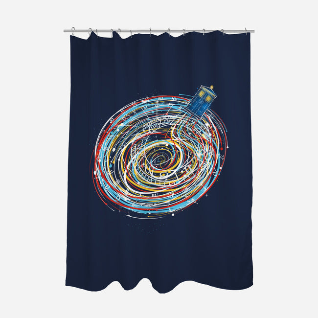 Lost Between Time And Space-none polyester shower curtain-kharmazero