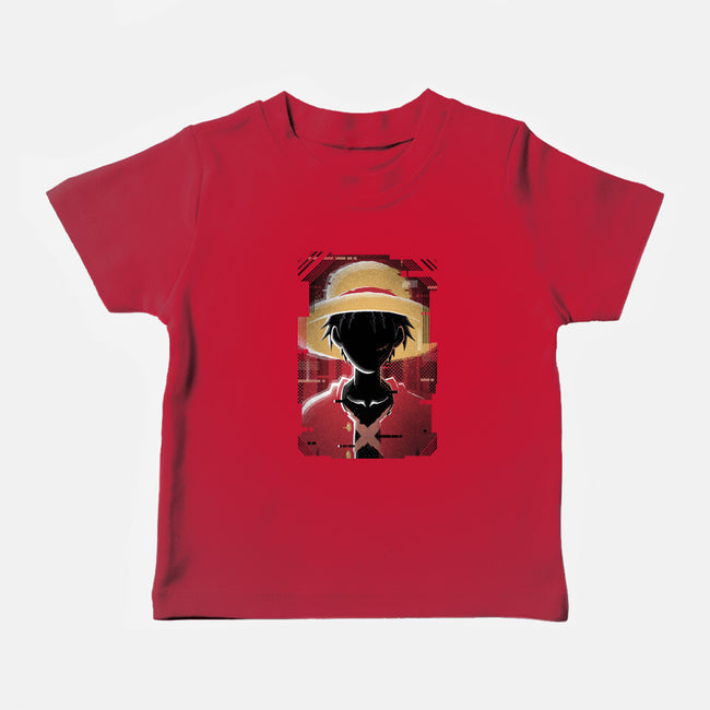 Luffy Glitch-baby basic tee-danielmorris1993
